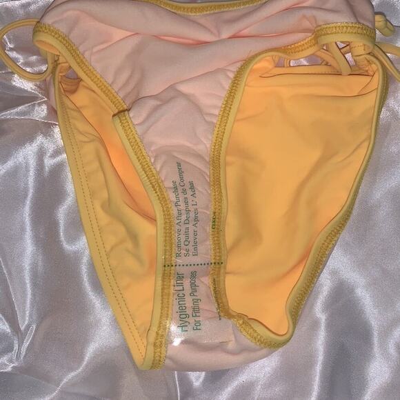 FASHION NOVA Island Girl Bikini. Yellow. Large. - Picture 8 of 11